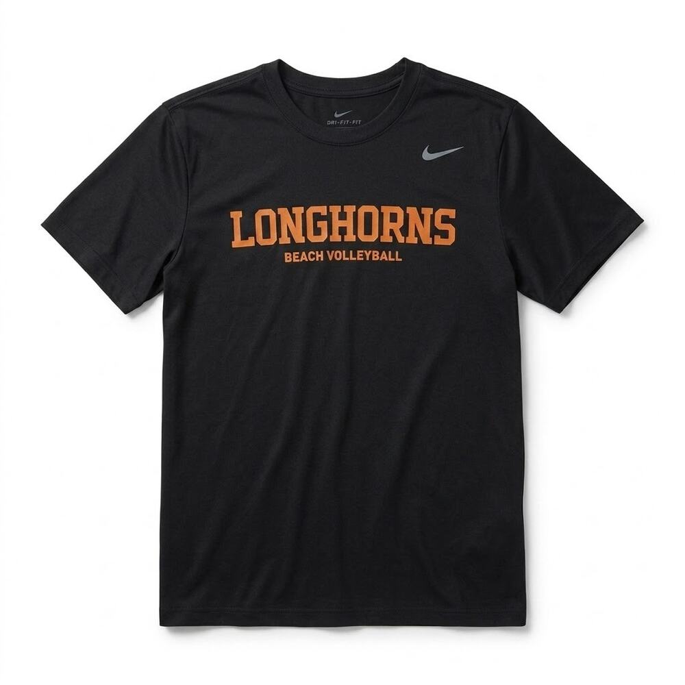 Nike Dri-FIT Texas Longhorns Beach Volleyball Graphic Tee Black Mens Medium